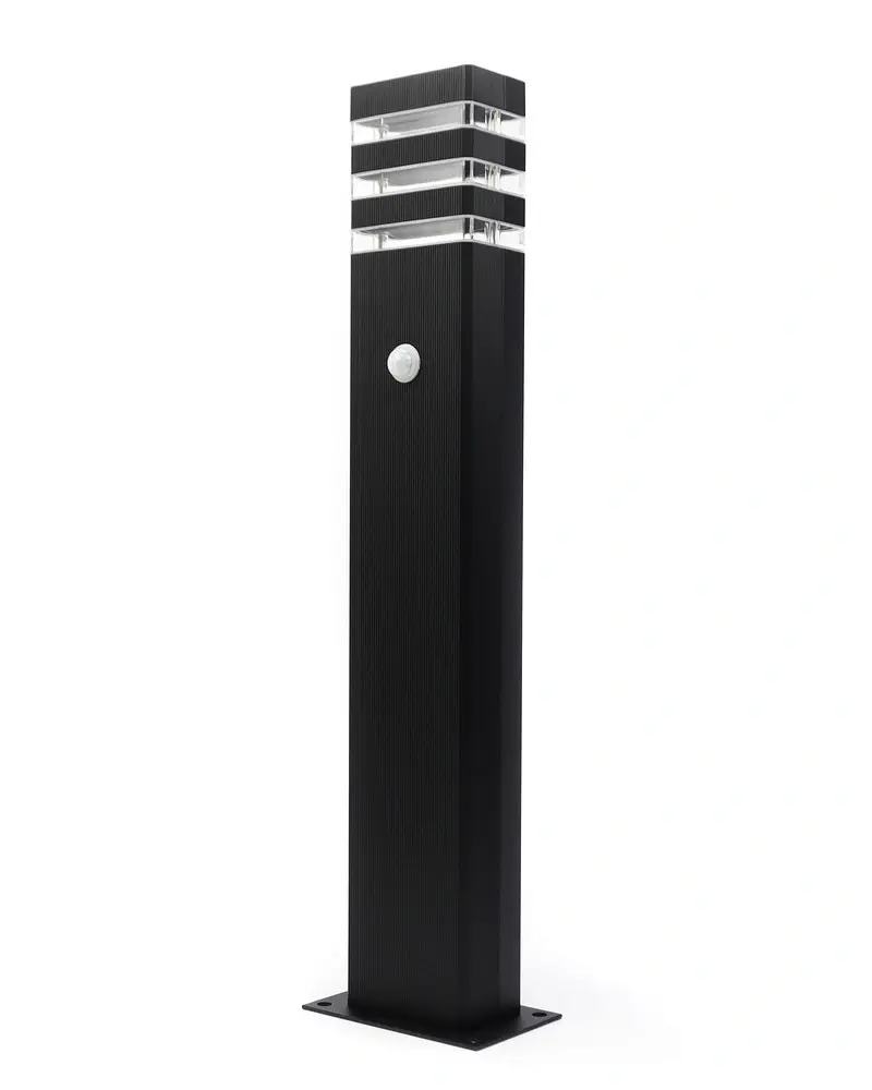 Вуличний світильник з датчиком руху Nowodvorski 9097 Rio Sensor E27 1x10W IP54 чорний - фото 4