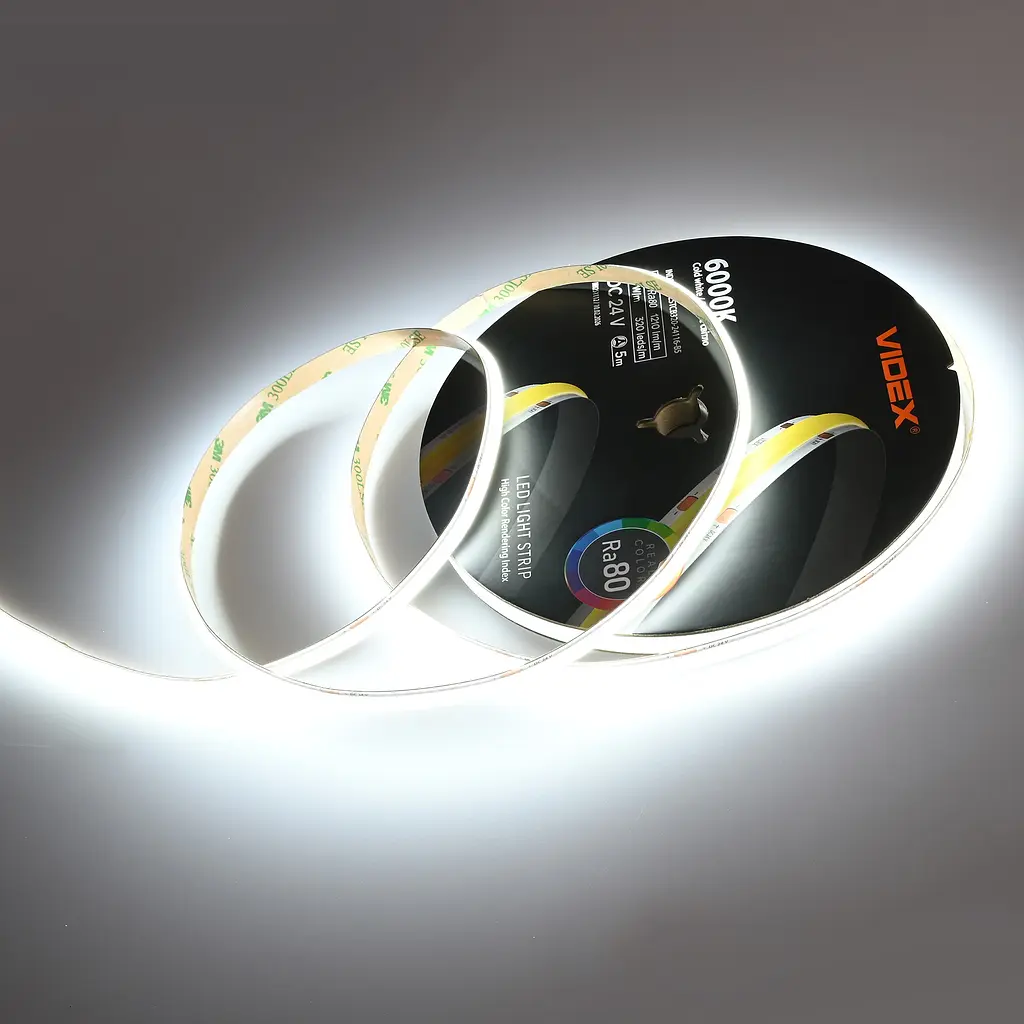 LED стрічка VIDEX COB DC24V 55W 5M 6000K Ra80 IP20 VL-LSTCB320-24116-B5) VIDEX (29205-000) - фото 13