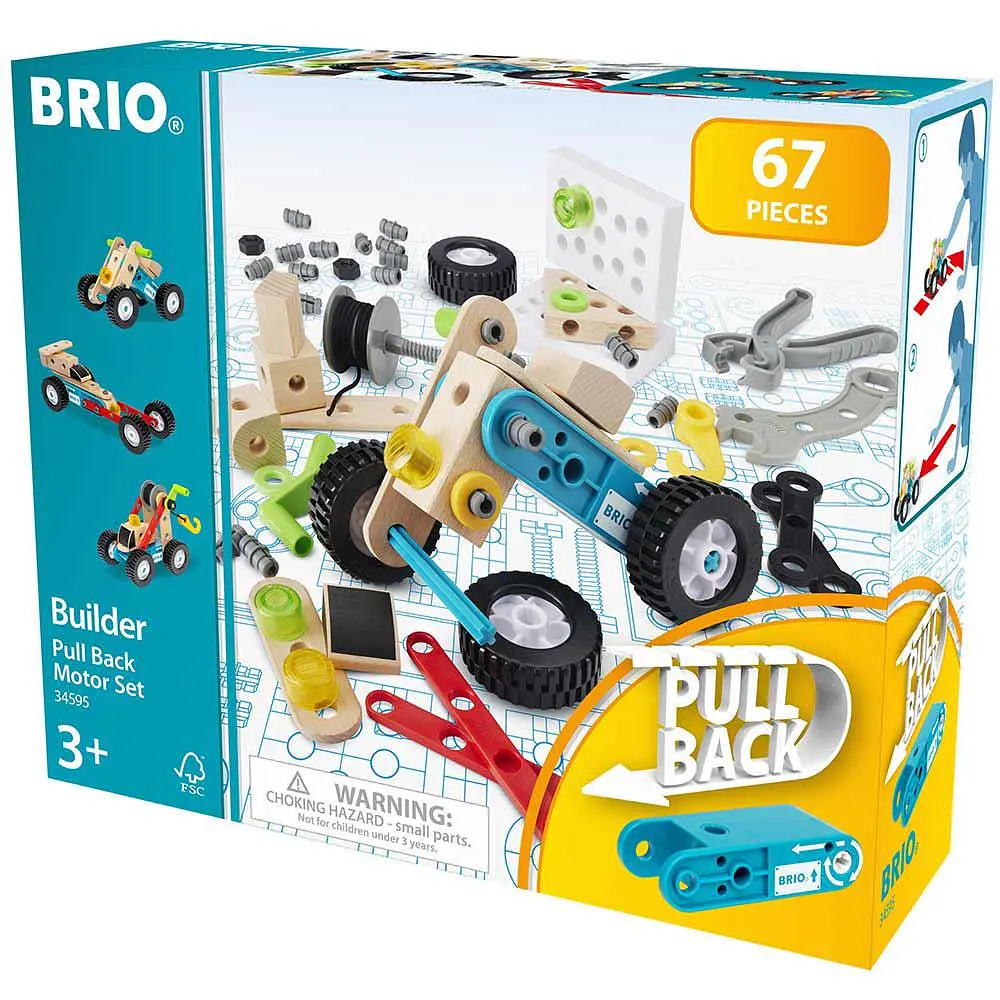 Конструктор Brio Builder з інерційним двигуном 67 ел. (34595)