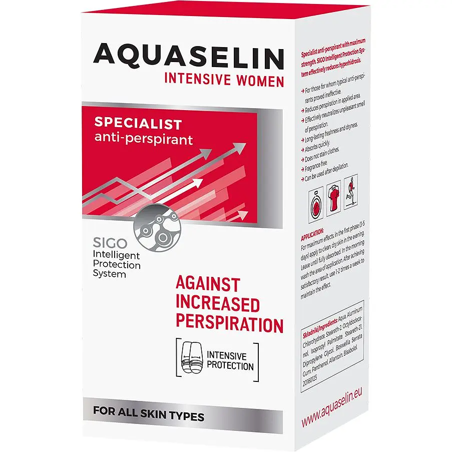 Антиперспірант Aquaselin Intensive проти підвищеної пітливості 50 мл - фото 2