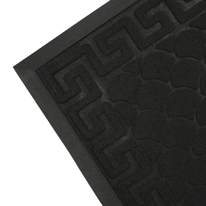 Килимок придверний Eco Fabric Луска з кромкою чорний 40 х 60 см (4060-101) - фото 6