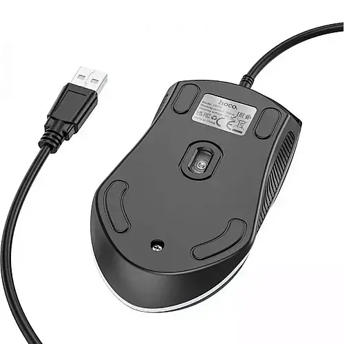 Миша Hoco GM19 Enjoy GaXiaoming luXiaominous wired mouse Black - фото 6