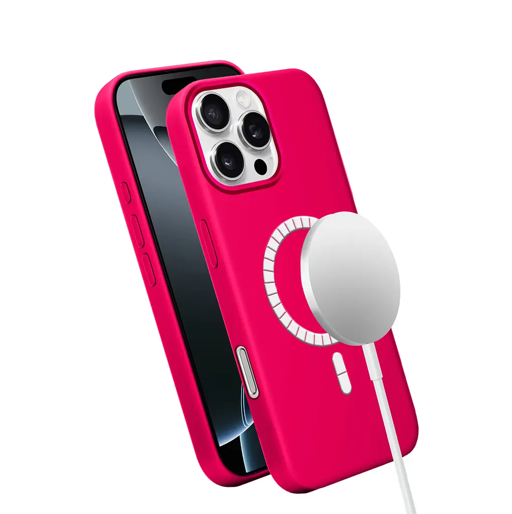 Чохол MAKE Apple iPhone 16 Pro Max Silicone Solo Fuchsia - фото 2