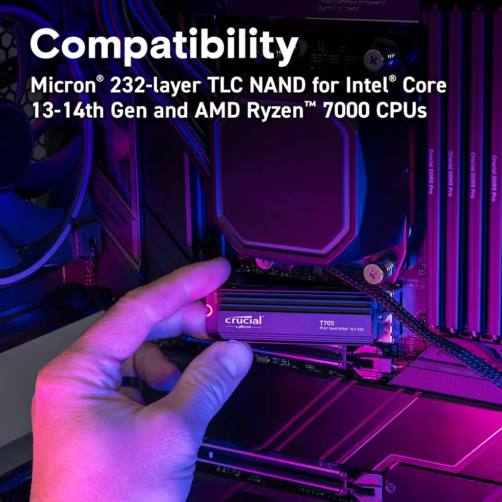 Накопичувач SSD M.2 2280 1TB T705 with Heatsink Micron (CT1000T705SSD5) - фото 6