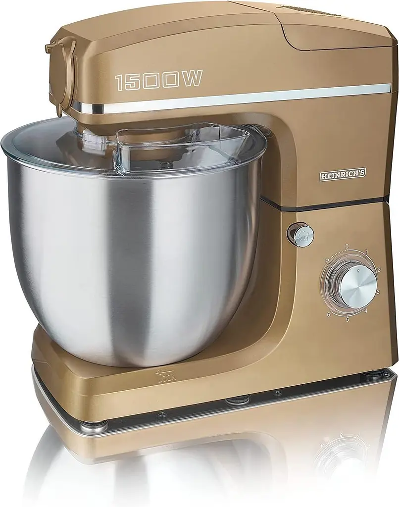 Кухонний комбайн-тестоміс 3 у 1 Heinrich's HKM 8083 Gold 10 л - фото 4