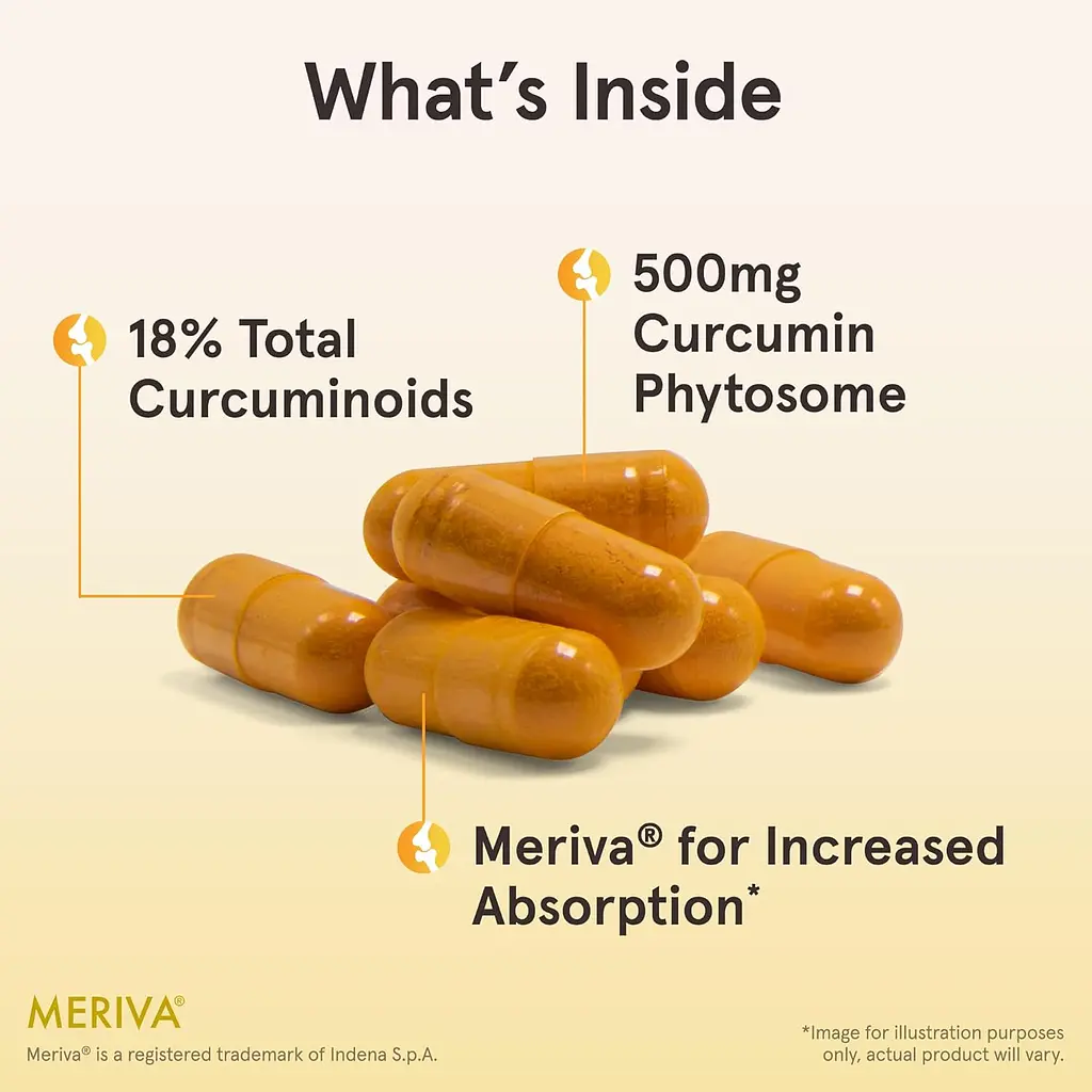 Фітосоми куркуміну Jarrow Formulas Curcumin Phytosome Meriva 500 мг 60 капсул  - фото 6