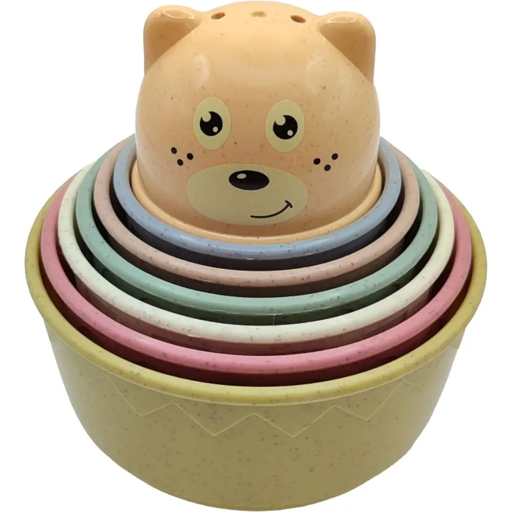 Набор игрушек для купания Bibi Toys Пирамидка 7 элементов (760813BT) - фото 2