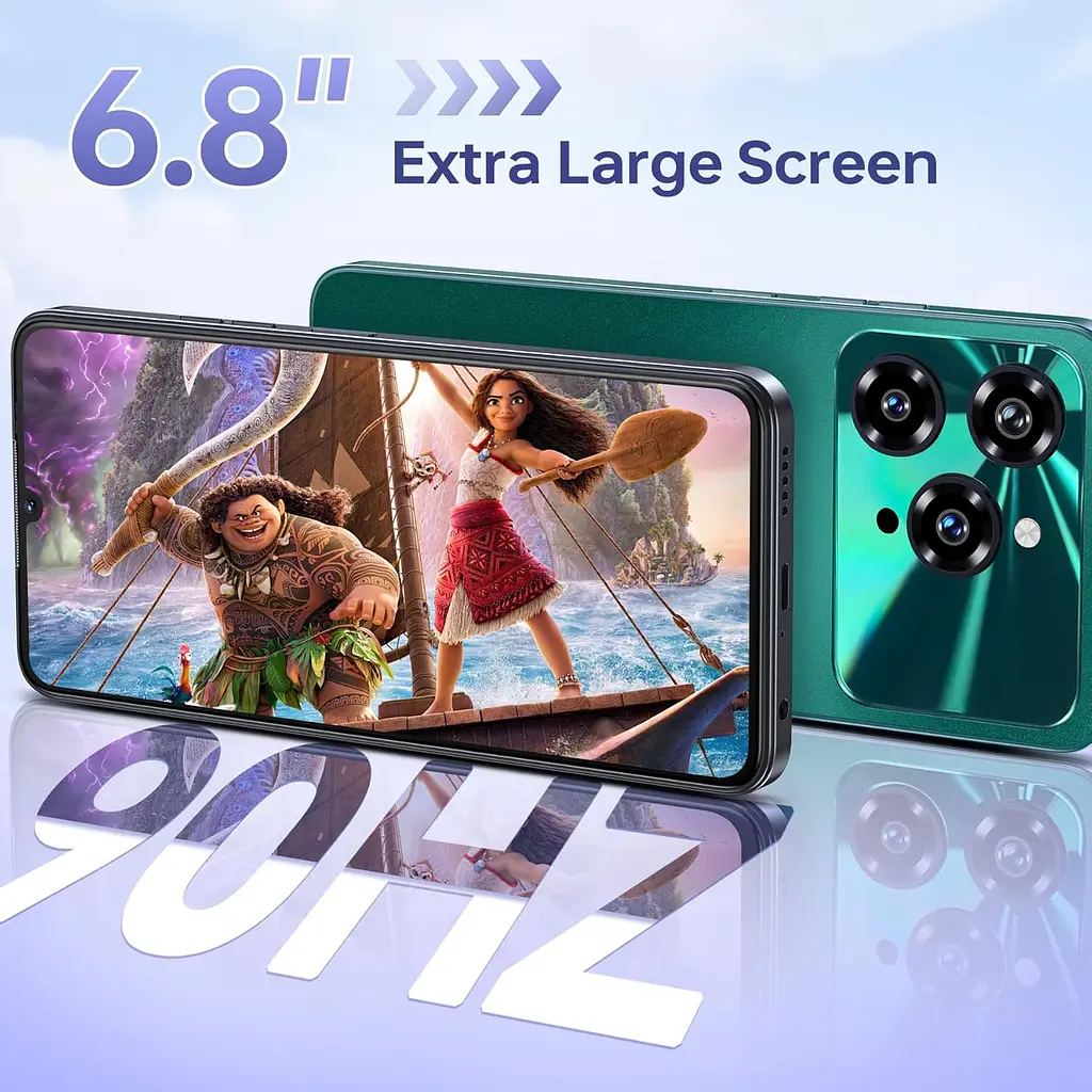 Смартфон Oukitel C6 5G 6.8" HD+ /12GB/512GB/ Dimensity 6300 /5150mAh/ 50+5Мп / Green - фото 3