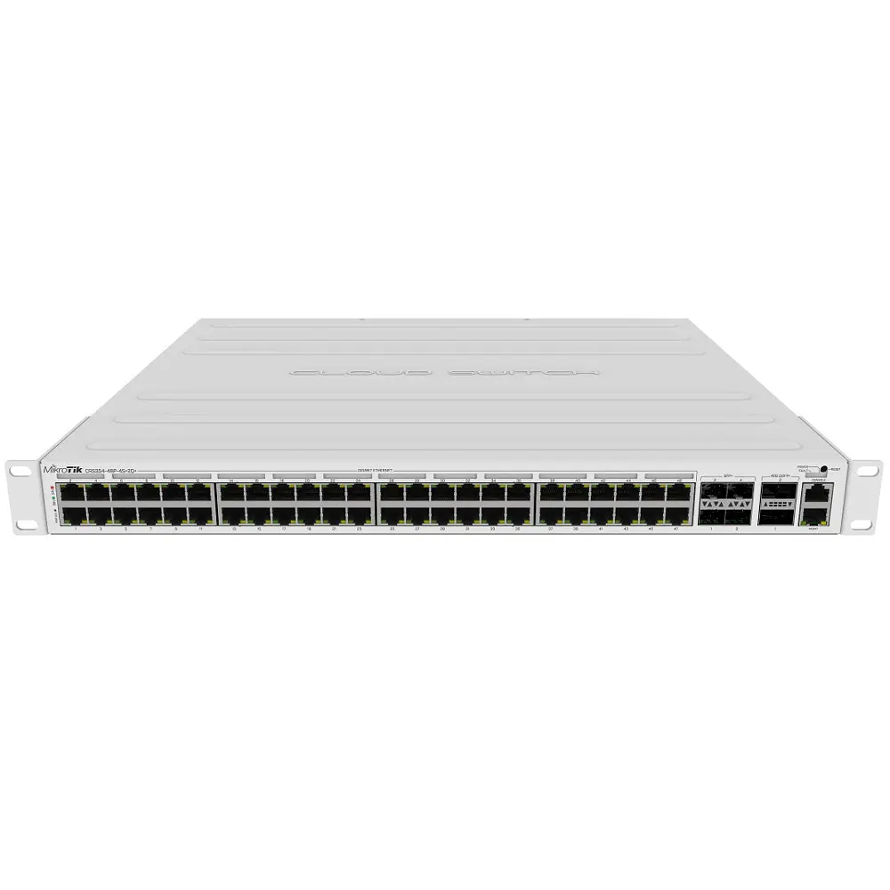Комутатор Mikrotik CRS354-48P-4S+2Q+RM, 48xGE PoE+, 4xSFP+, 2xQSFP+, 750W max, L3 - фото 2