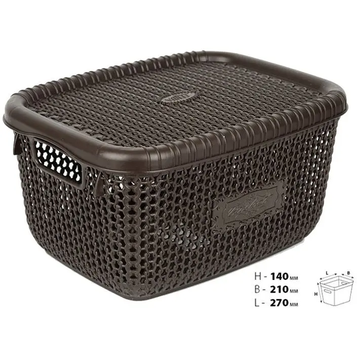 Кошик Violet House Віолетта Coffee 5 л коричневий (1009 Віолетта COFFEE с/кр. 5 л) - фото 5