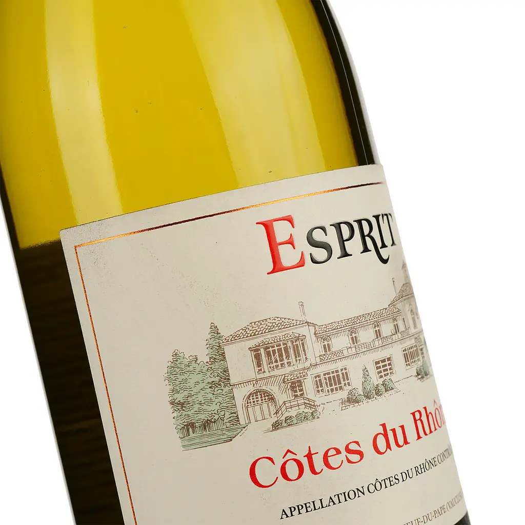 Вино Brotte Cotes du Rhone Esprit Barville Blanc, 13%, 0,75 л - фото 3