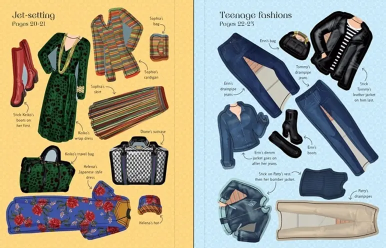 1970s Fashion Sticker Book - Emily Bone, англ. язык (9781474941860) - фото 3