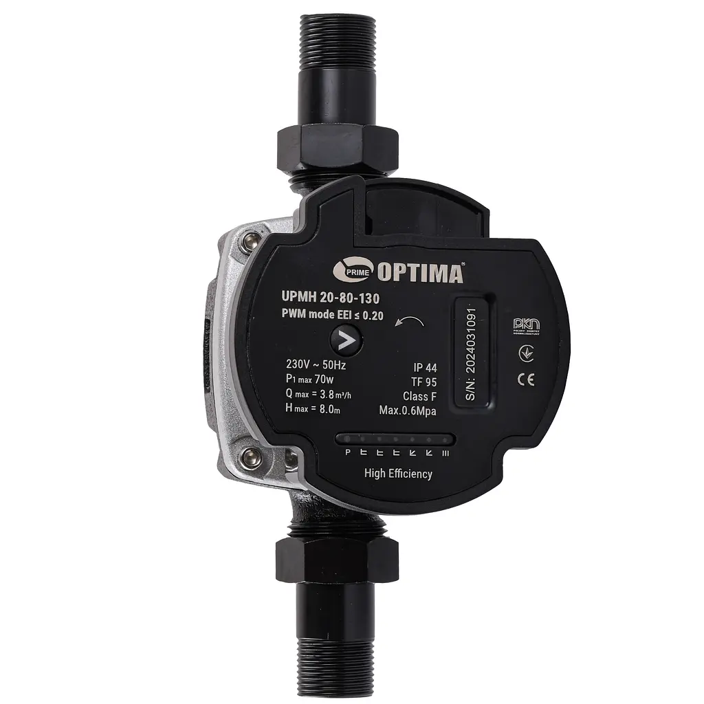 Насос циркуляційний енергоощадний Optima PRIME UPMH 20-80AUTO 130 мм + гайки - фото 2