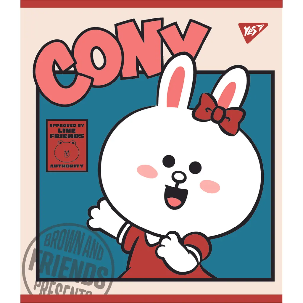 Набір зошитів Yes Line Friends А5 в клітинку 12 аркушів 10 шт. (766795) - фото 5