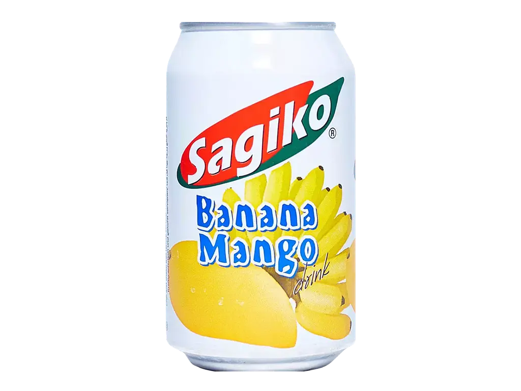 Напій Sagiko Banana Mango соковмісний слабогазований 320 мл