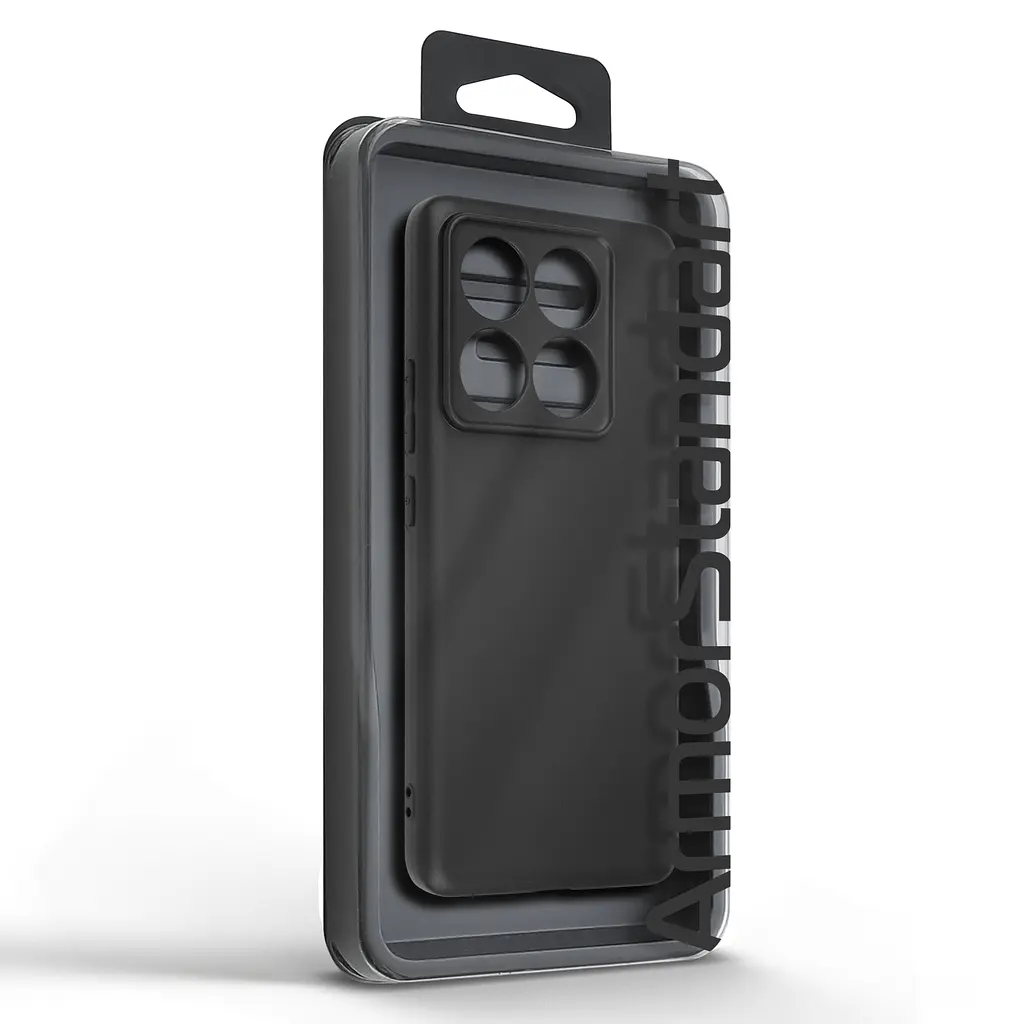 Чехол-накладка для смартфона Xiaomi 14T Pro противоударный, силиконовый, термополиуретановый (ТПУ), с защитой камеры и корпуса, черный, защита всего корпуса, ArmorStandart (ARM79370) - фото 5