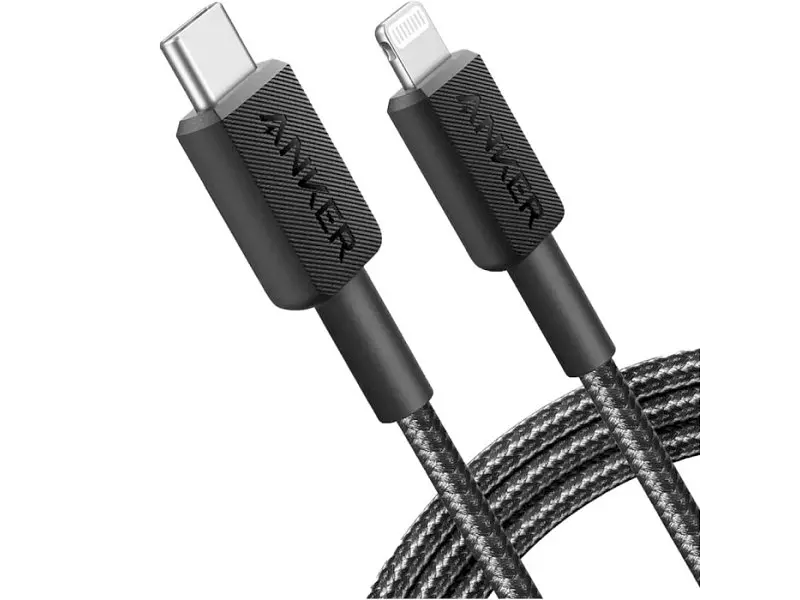 Кабель Lightning ANKER 322 USB Type-C to Lightning 1.8m Black (A81B6G11) - фото 7