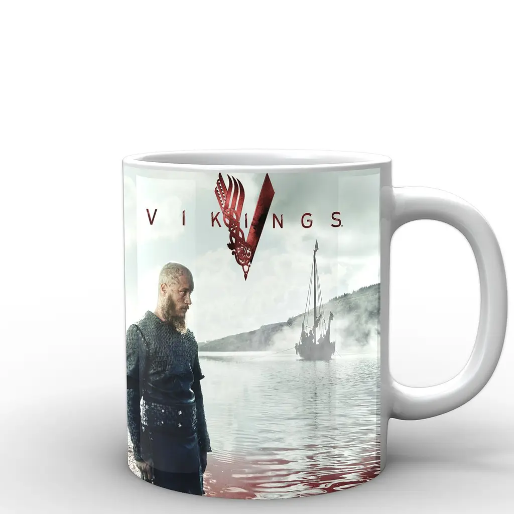 Кухоль GeekLand Вікінги Vikings Лагерта, Ролло, Рагнат VK.02.006 330 мл білий - фото 3