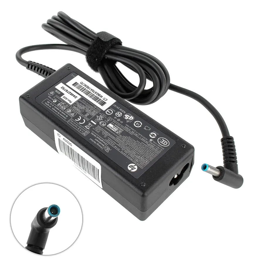 Блок живлення для ноутбука HP 19.5V, 3.33A, 65W, 4.5x3.0-PIN, black (без кабеля) - фото 2