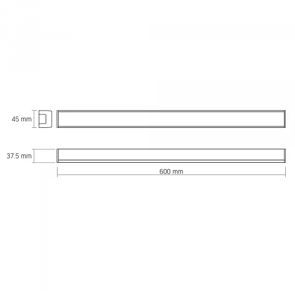 LED светильник линейный VIDEX BN03 30W 0.6М 5000K 220V Black - фото 7