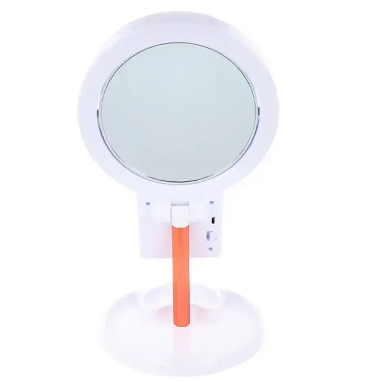 Зеркало косметическое настольное с подставкой для телефона LED подсветкой Bailong BL-JG-003 - фото 3