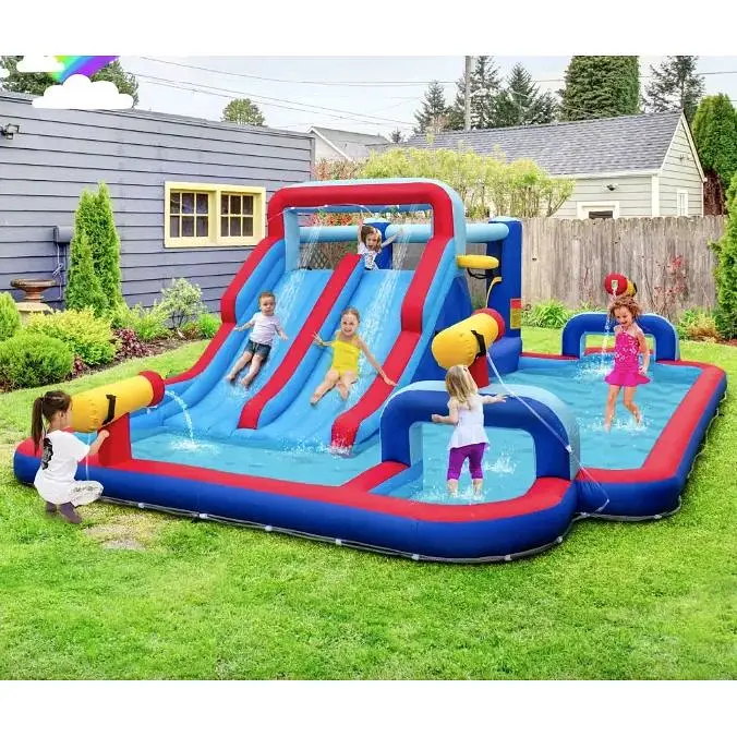 Надувний парк Costway Fun Kids із водними гірками (без вентилятора) - фото 3
