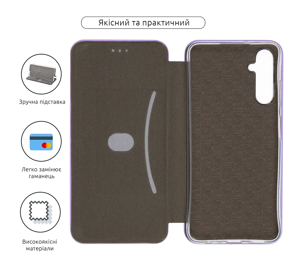 Чохол-книжка ArmorStandart G-Case для Samsung A05s (A057) Lilac - фото 3