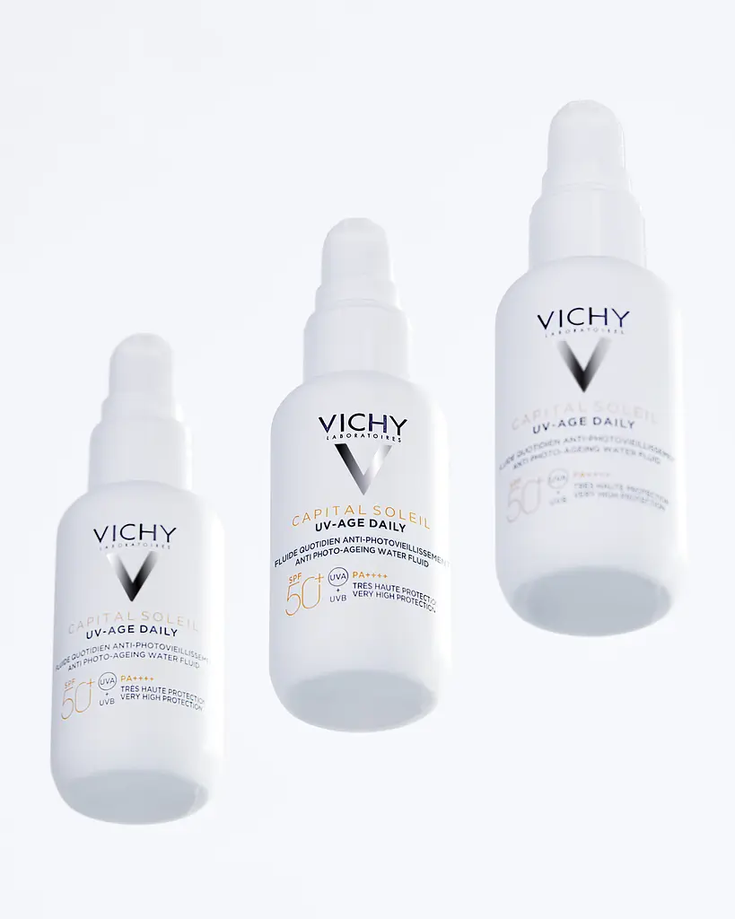 Солнцезащитный невесомый флюид Vichy Capital Soleil UV-Age Daily против признаков фотостарения кожи лица SPF 50+ 40 мл (MB364200) - фото 5