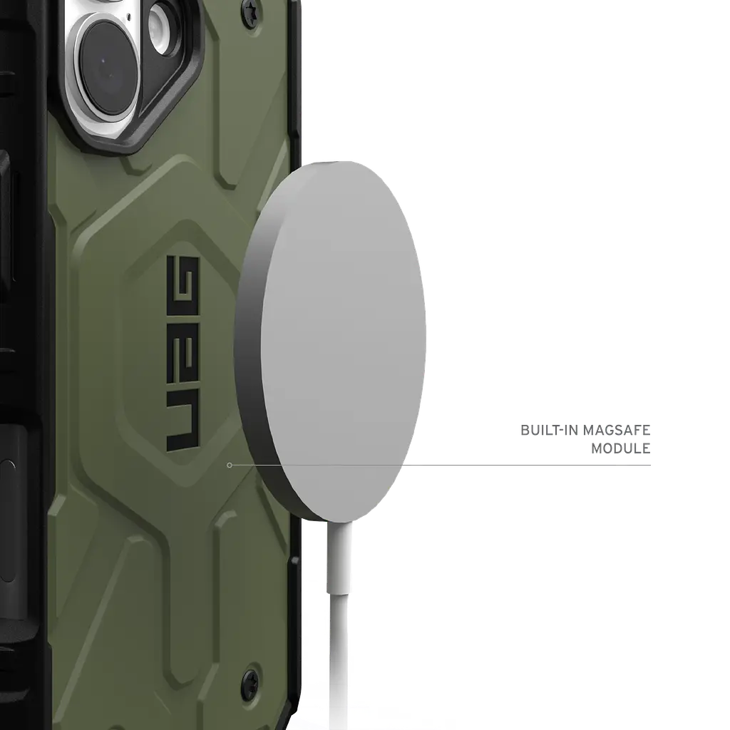 Оригінальний протиударний чохол UAG Pathfinder MagSafe для iPhone 16 Olive 114470117272 - фото 9