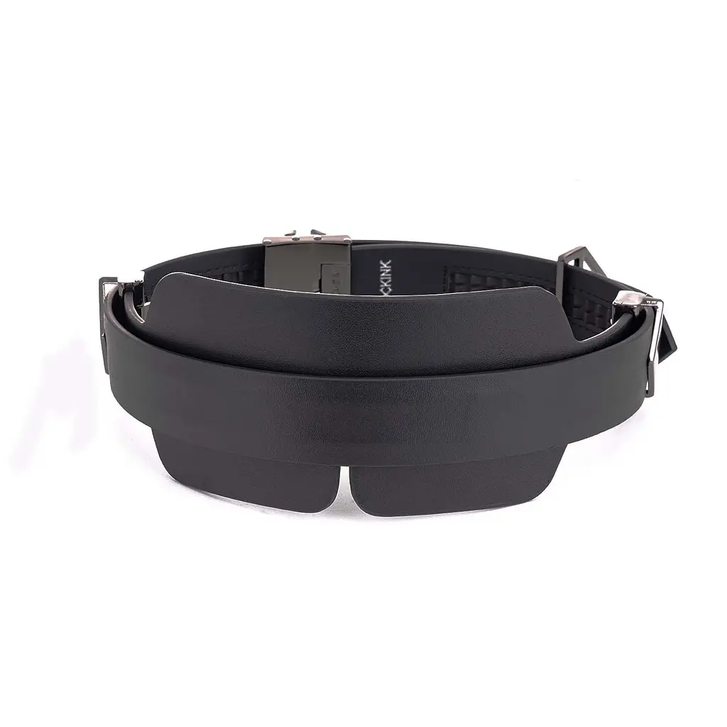 Маска на очі LOCKINK Blindfold Kit, натуральна шкіра, чорна