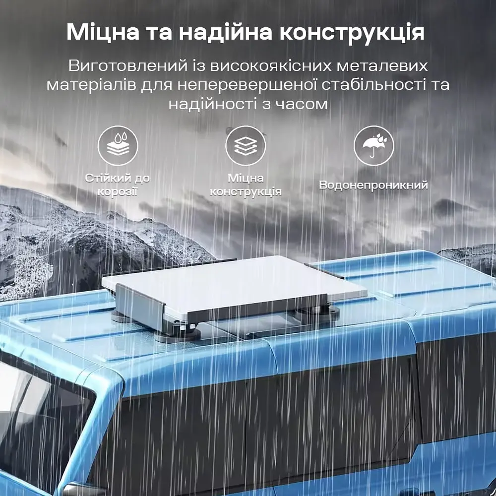 Кронштейн на магнітах E-NET SMM-02 White на дах автомобіля для Starlink Mini (73-00901) - фото 15