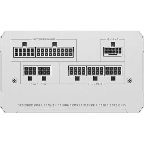 Блок живлення 750 Вт, RM750e, White, модульний Corsair teh0028832 - фото 2