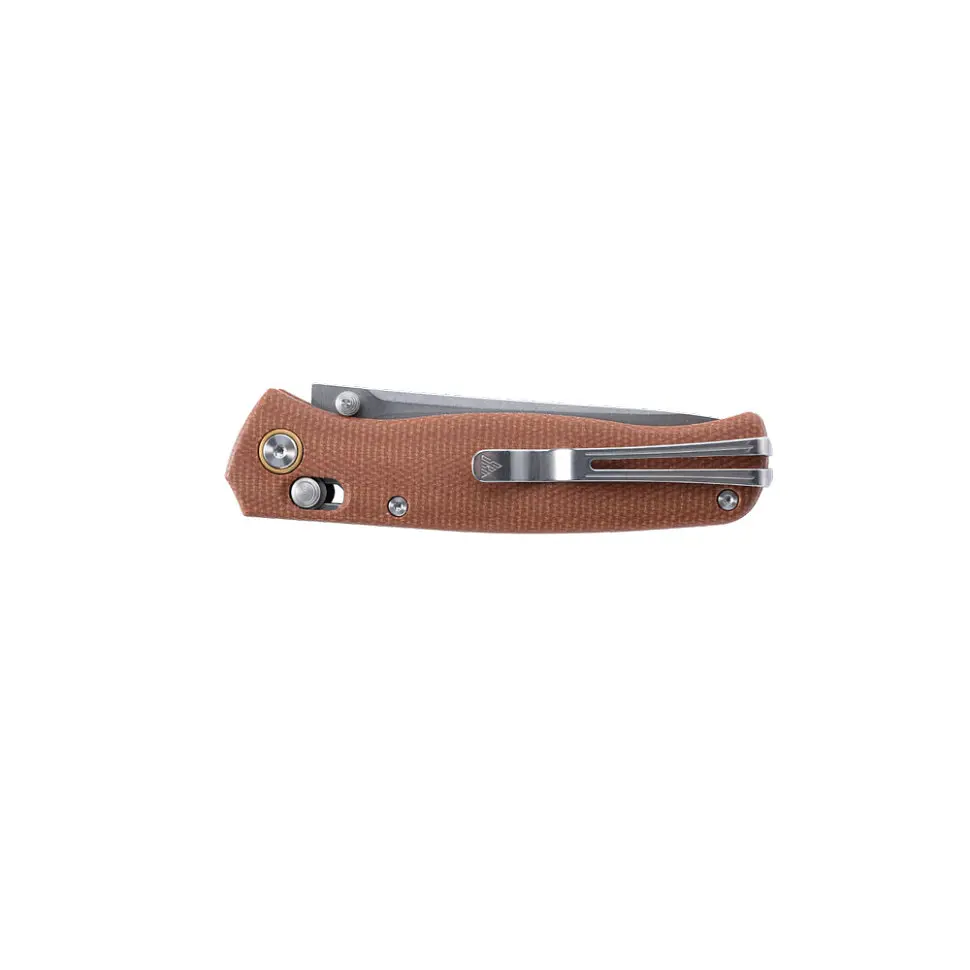 Ніж складаний туристичний SRM Medal 255L-MN (8.2 см) 10Cr / Micarta коричневий - фото 4