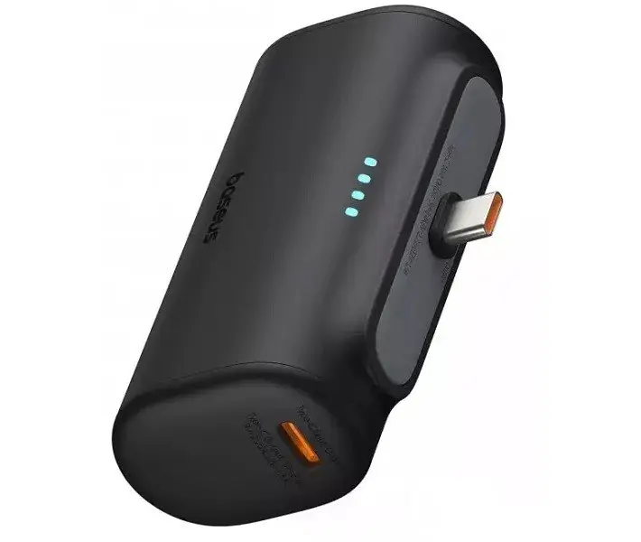 Магнітний бездротовий павер банк Baseus Compact Power Bank Type-C Edition 5000mAh 20W чорний P10068306113-00 - фото 4