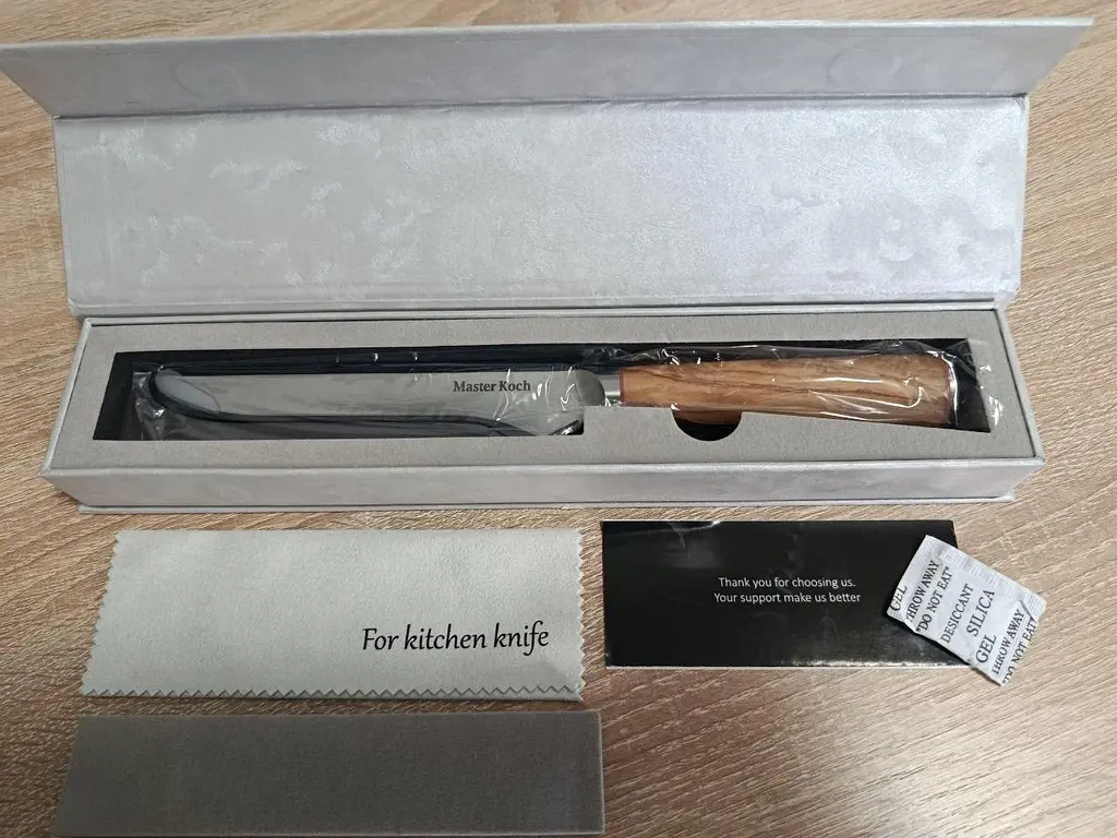 Ніж обвалочний Damascus DK-OK 4006 olivewood handle 67 шарів - фото 5