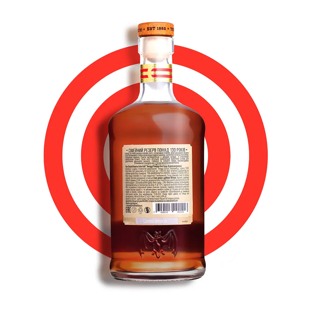 Ром Bacardi Gran Reserva 8 років витримки, 40%, 0,7 л - фото 5