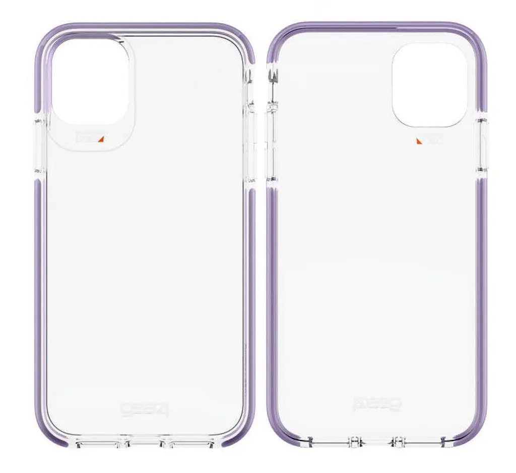 Протиударний прозорий чохол GEAR4 Piccadilly D3O з антимікробним покриттям для iPhone 11 Pro Max (6.5") Violet + Transparent - фото 3