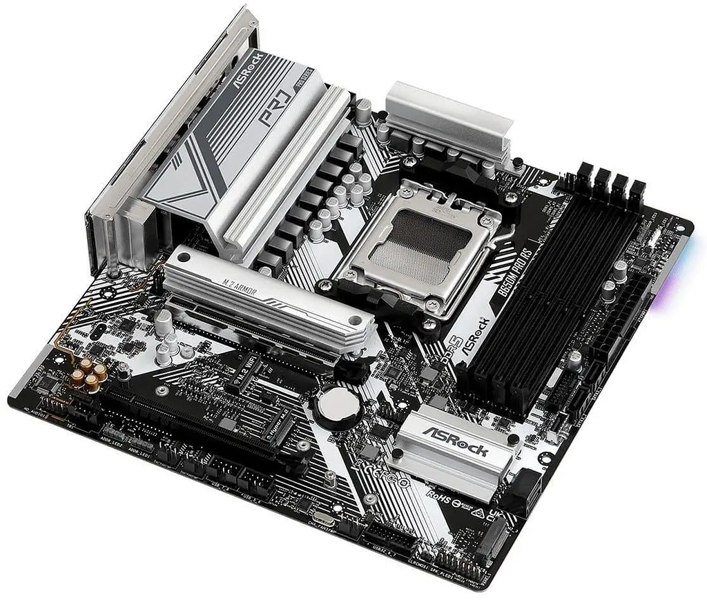 Материнська плата AsRock B650M PRO RS (B650M PRO RS) (Socket AM5, AMD B650, Micro-ATX) - фото 3