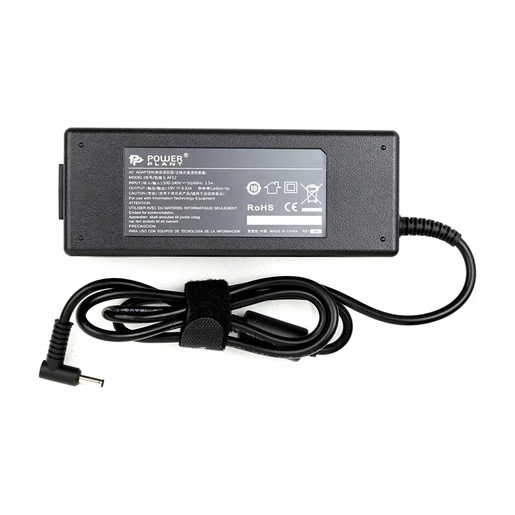 Блок живлення до ноутбуку PowerPlant ASUS 220V, 19V 120W 6.32A (4.5*3.0) (AS120F4530)