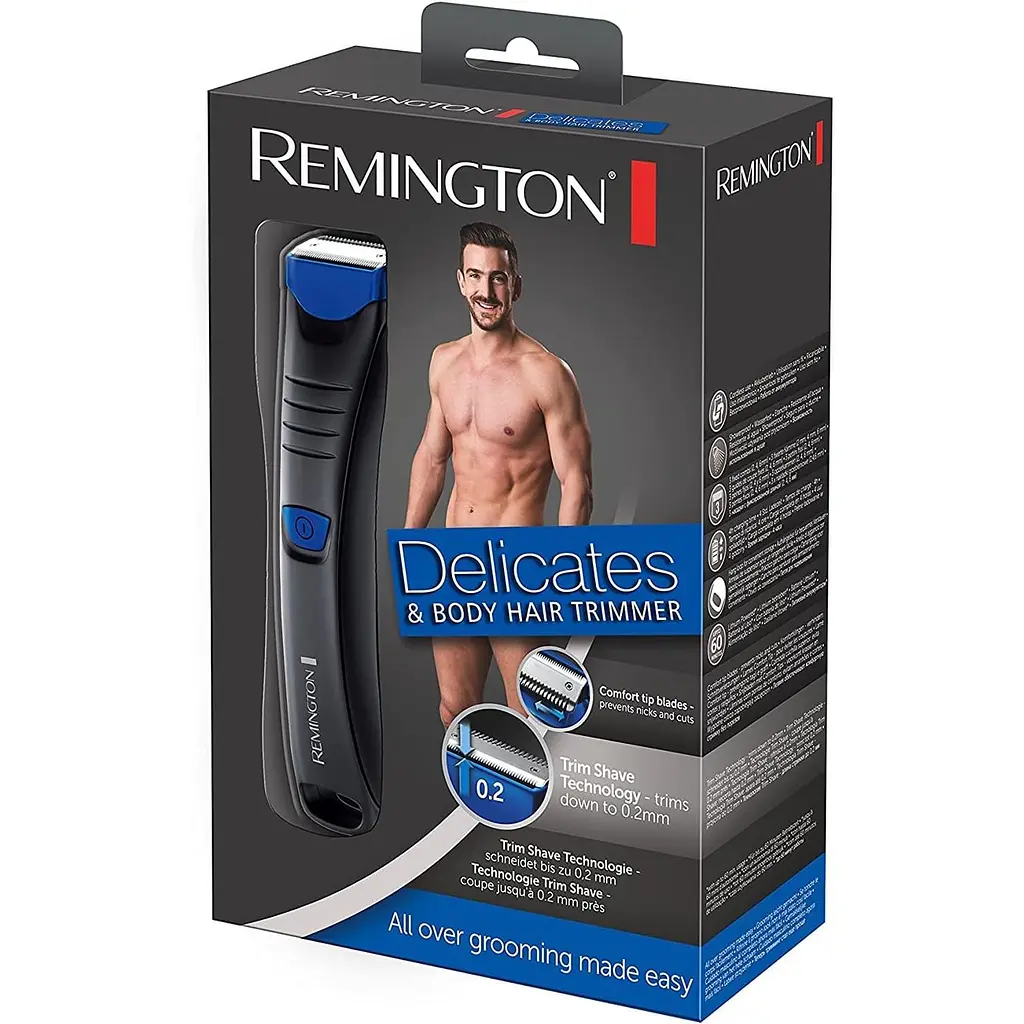 Тример Remington Delicates для тіла та інтимних зон чорно-синій (BHT250) - фото 4