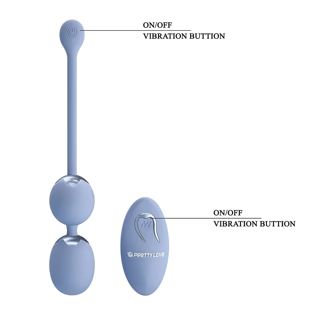 Вагінальні кульки Pretty Love Willie chaser 6, Blue, Wireless remote control PRETTY LOVE BI-014548W-A5 100023 - фото 4