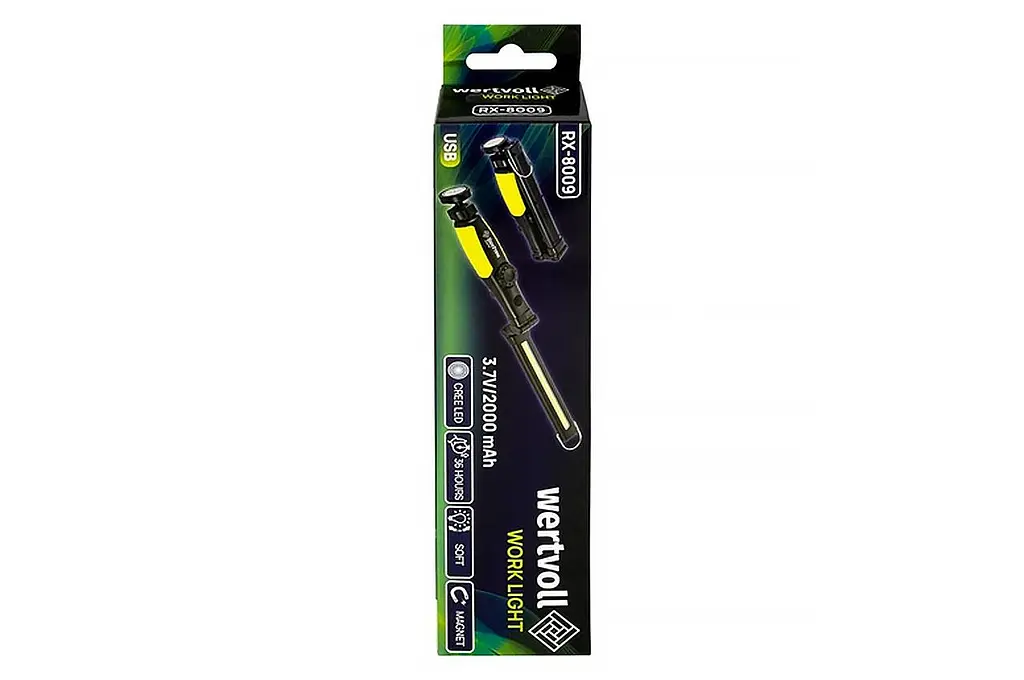 Фонарь подвесной магнитный аккумуляторный Wertvoll 2LED (1COB) x 5Вт Li-ion - фото 8