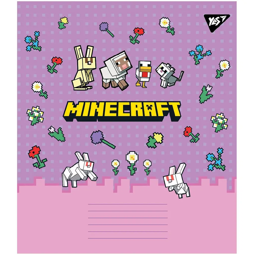 Набір зошитів Yes Minecraft Spring A5 в клітинку 24 аркуші 20 шт. (767595) - фото 6