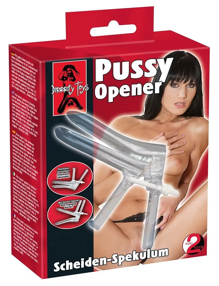 Вагінальне дзеркало розширювач You2Toys Pussy Opener, до 12 см, прозорий