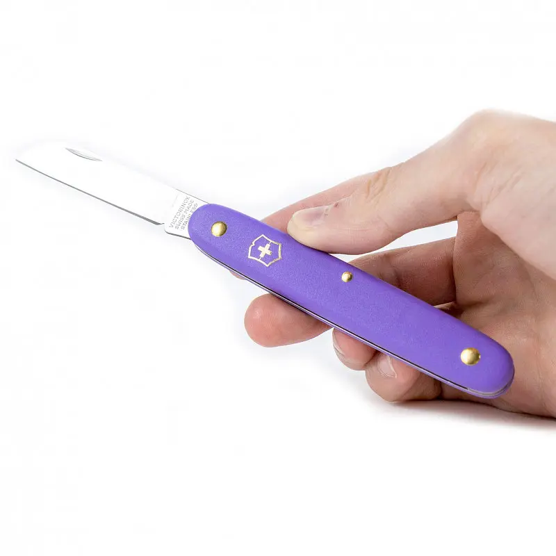 Ніж Victorinox садовий Floral 100мм 1функ фіол.мат (блістер) - фото 2
