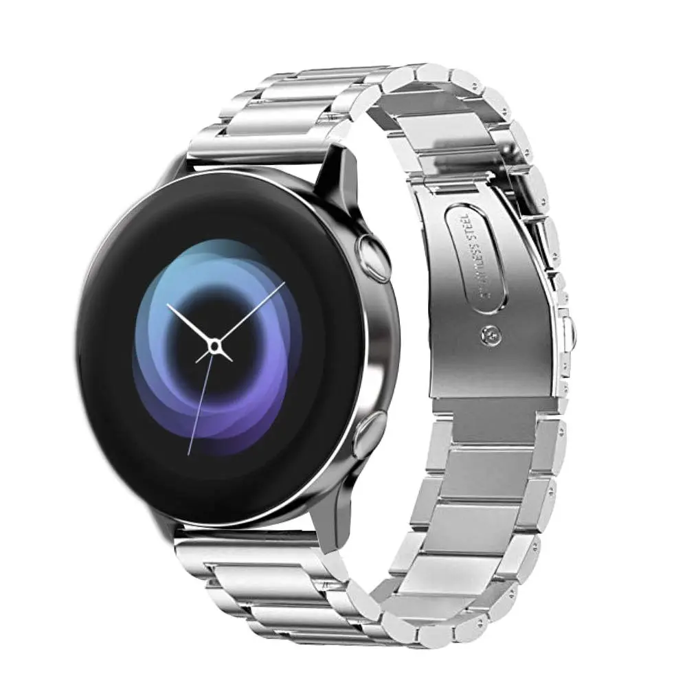Ремінець сталевий BeWatch 20 мм для Samsung Galaxy Active/Active 2 40 мм Срібло (1110405) - фото 4