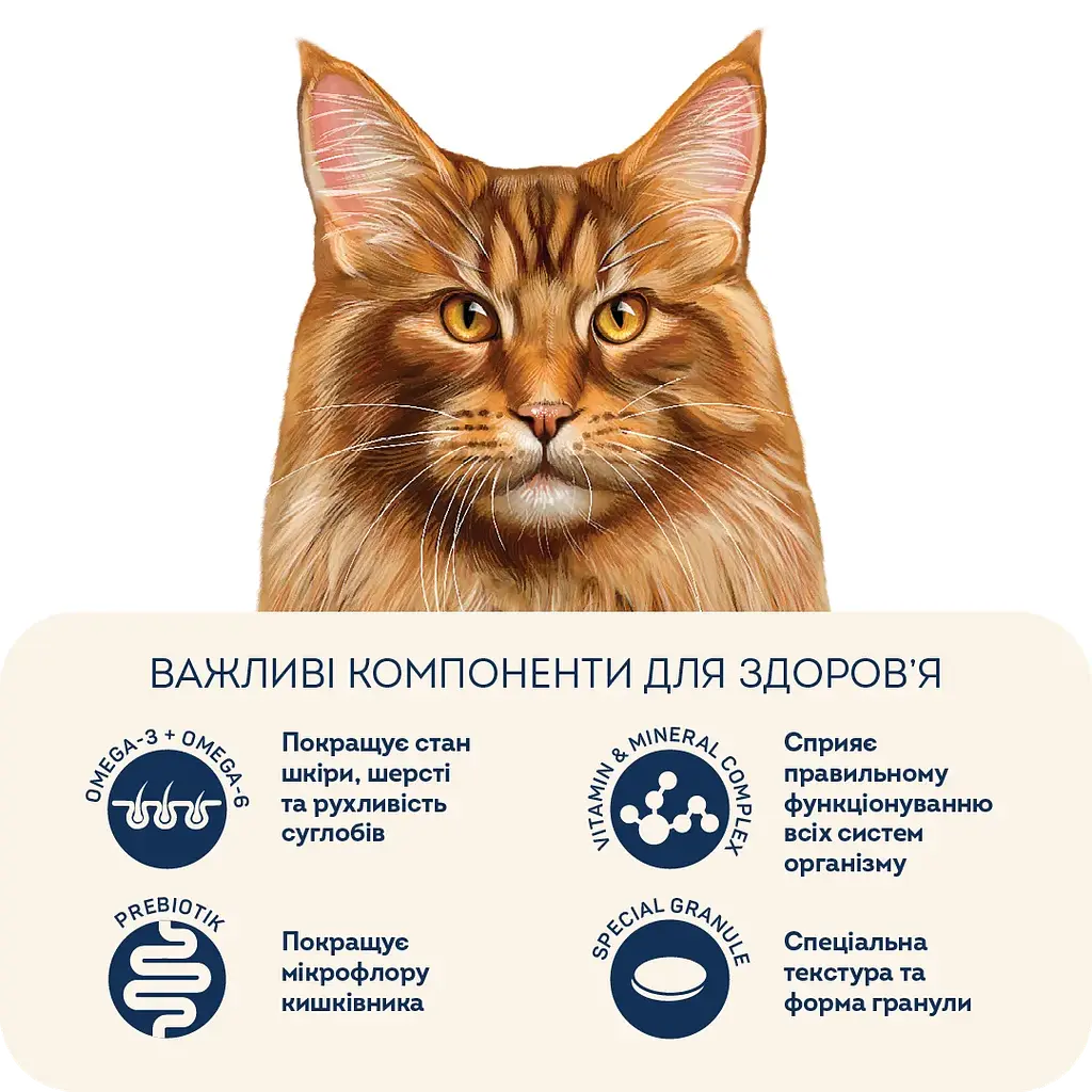 Корм для котів великих порід Home Food з телятиною, лососем та в'яленими томатами 10кг - фото 4