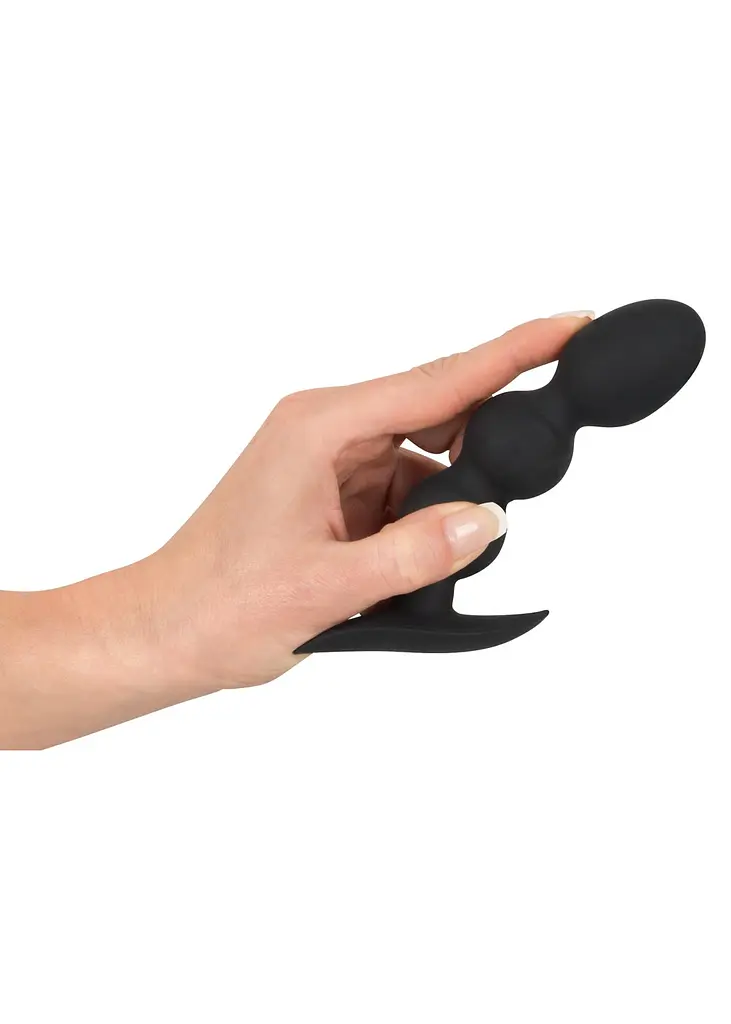 Анальна пробка Orion Black Velvets Heavy Beads 13.3 см (чорний) - фото 9