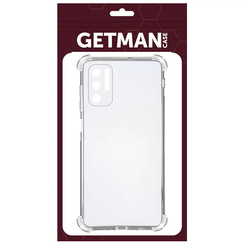TPU чохол Getman Ease logo посилені кути Full Camera для Xiaomi Redmi Note 10 5G / Poco M3 Pro Безбарвний прозорий - фото 5