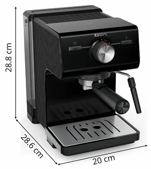 Кавоварка еспресо Krups XP381810 OPIO BLK (7076115) - фото 2